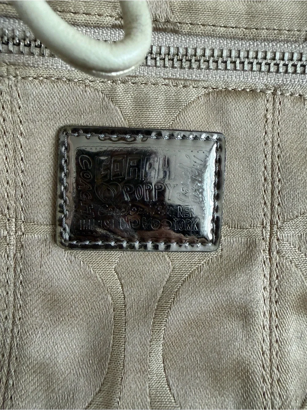 Coach Poppy Tan Bucket Bag